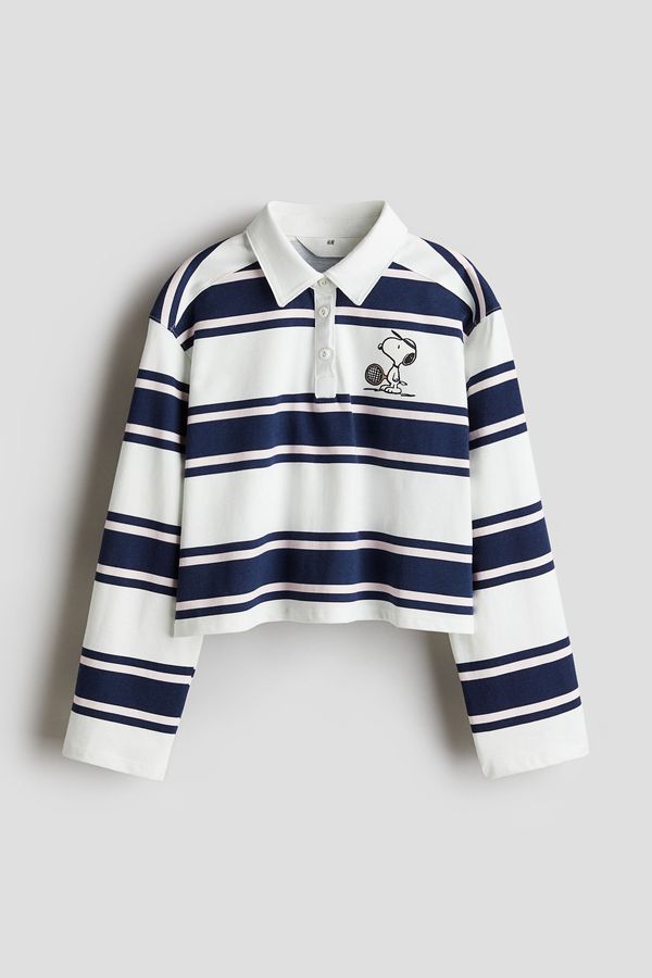 Polera polo de rugby boxy
