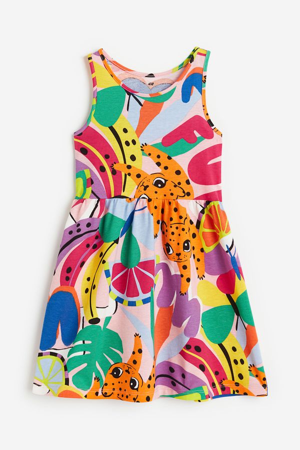 Vestido estampado de algodón