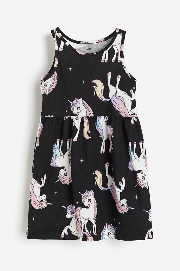 Vestido estampado de algodón