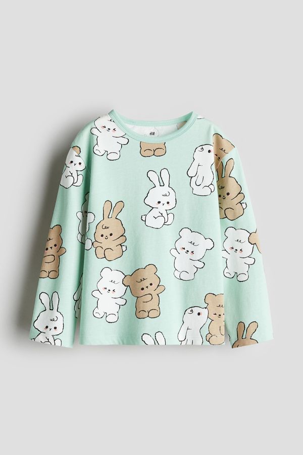 Polera de algodón con motivo estampado