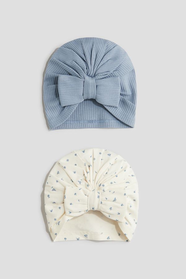 Pack de 2 gorros con nudo decorativo