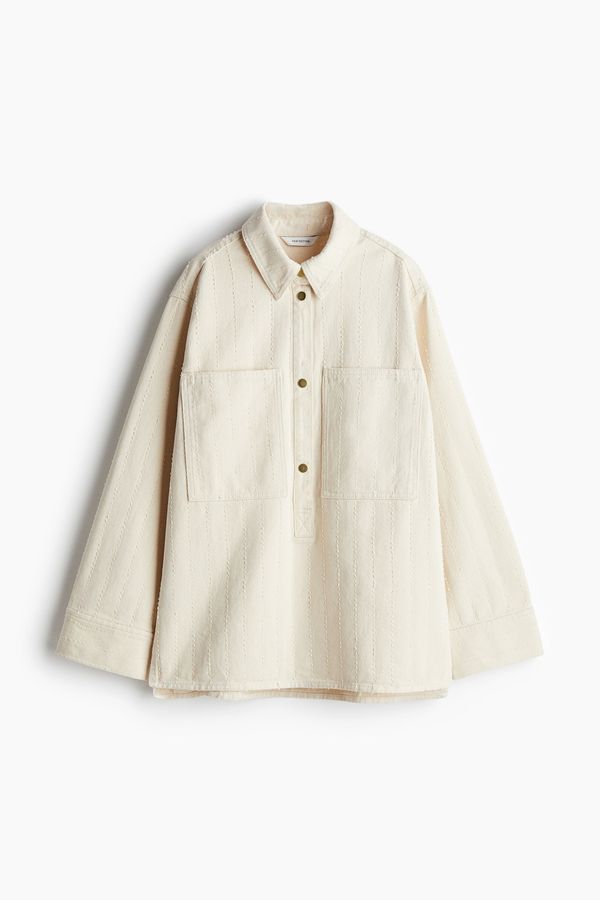 Camisa denim popover