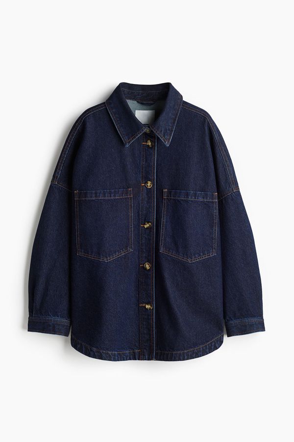 Chaqueta camisera de calce holgado