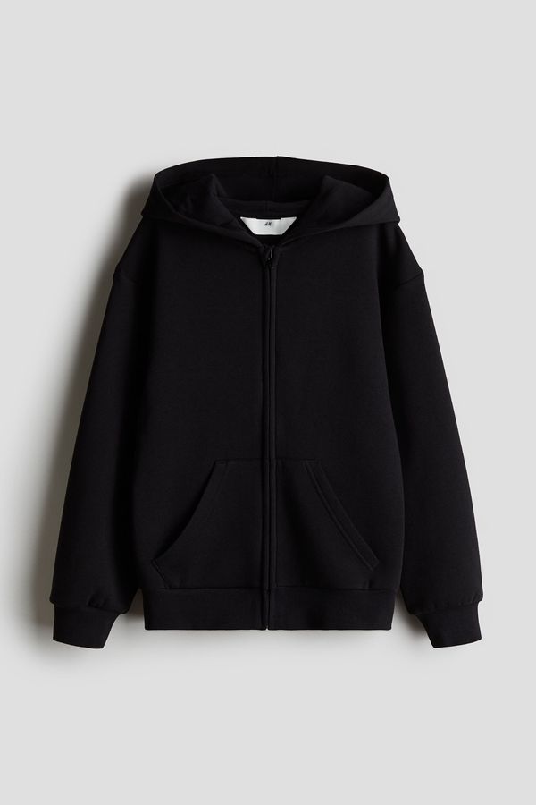 Polerón hoodie con cierre oversize