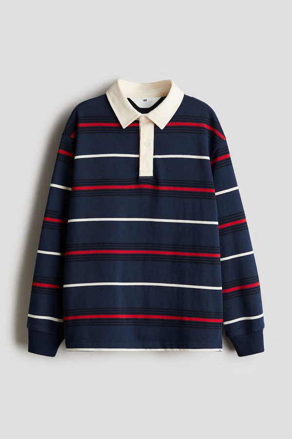 Polera de rugby en punto de algodón