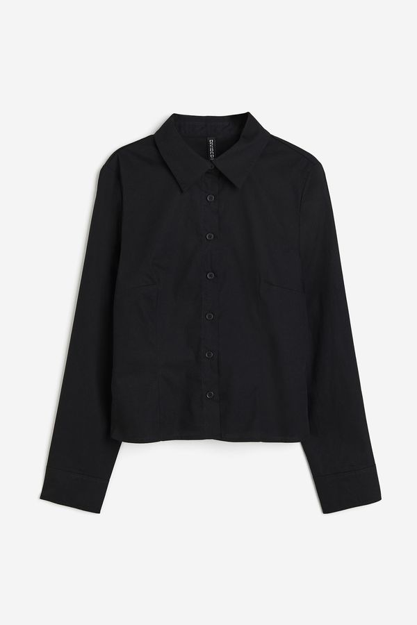 Camisa entallada en popelina