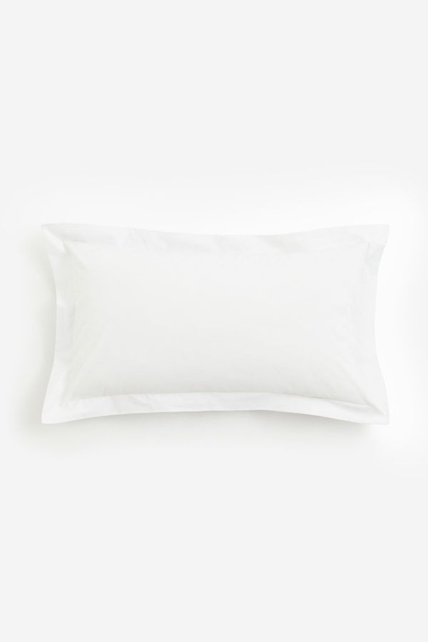 Funda de almohada en percal de algodón