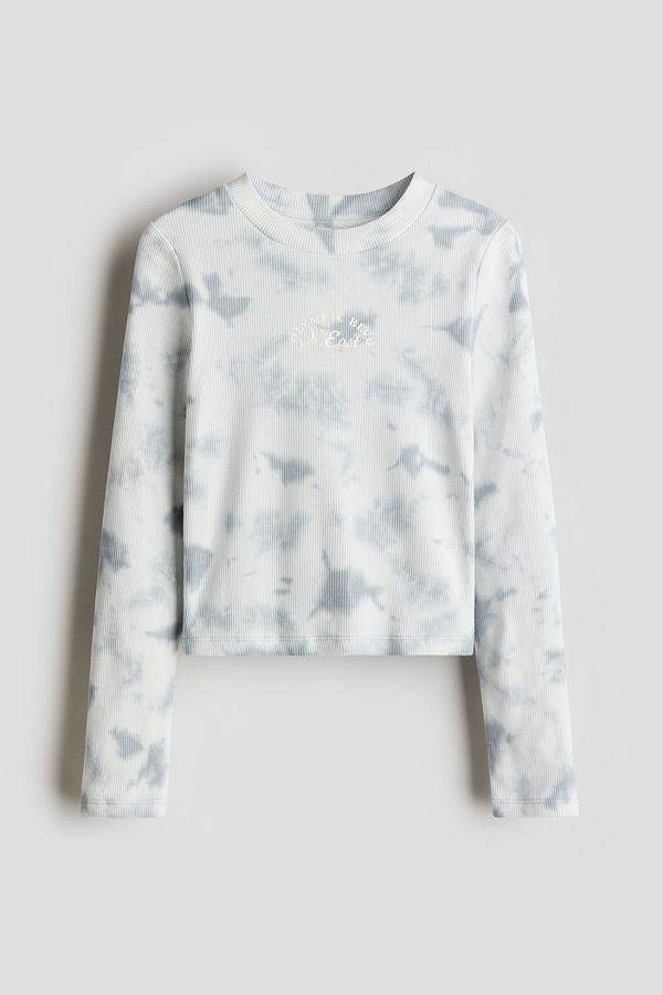 Polera de algodón acanalado