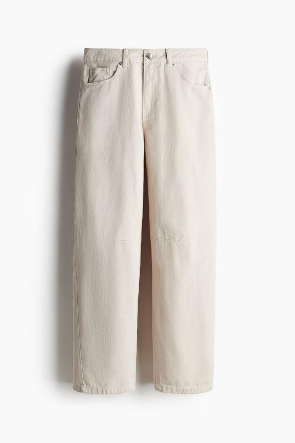 Pantalón de sarga con piernas barril