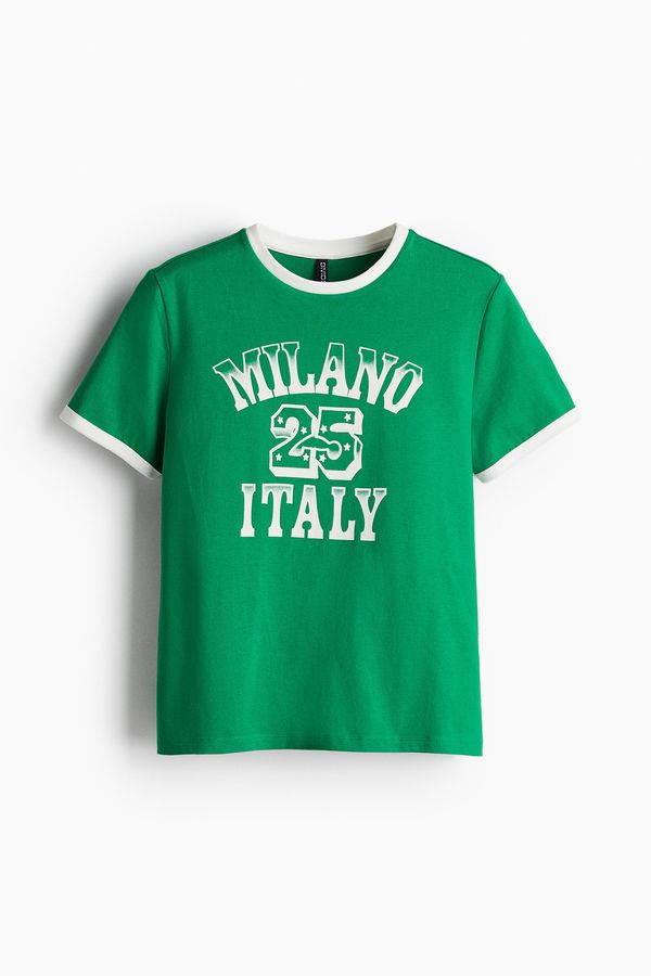 Polera con motivo estampado