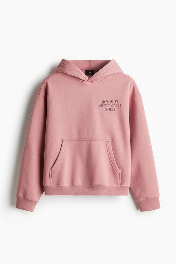 Polerón hoodie con estampado Loose Fit