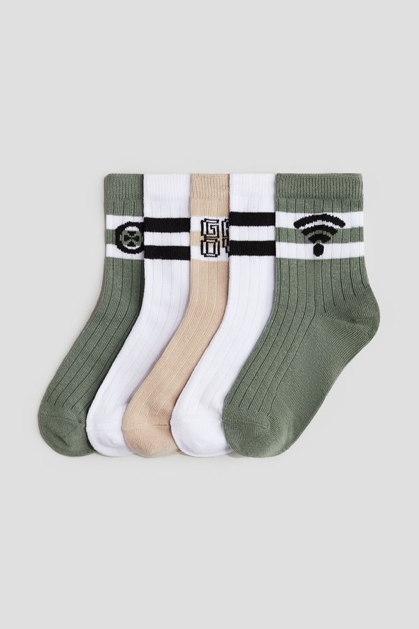 Pack de 5 calcetines acanalados