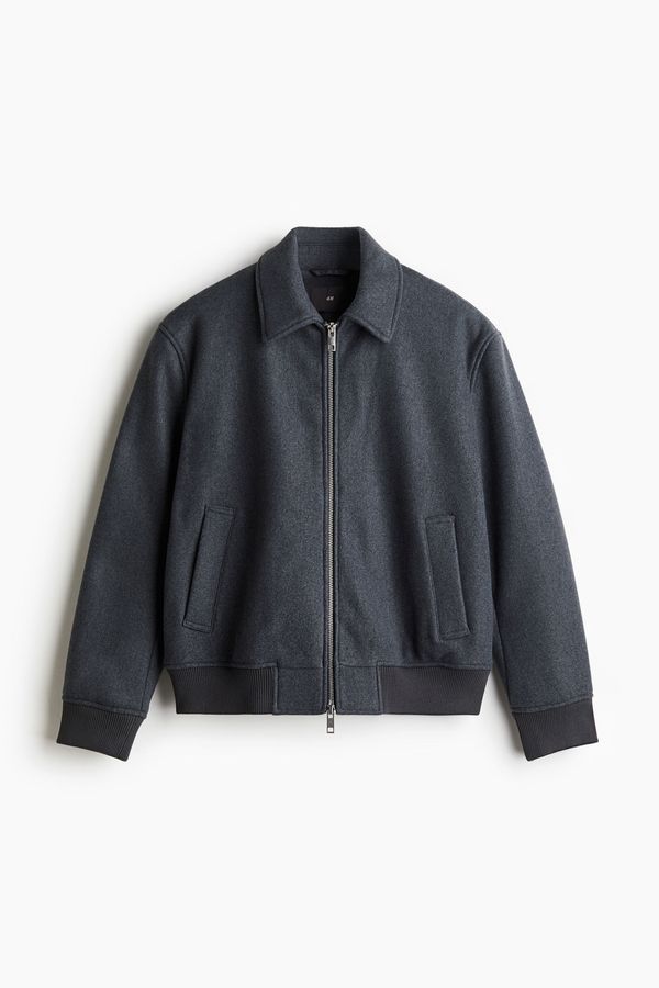 Chaqueta en mezcla de lana