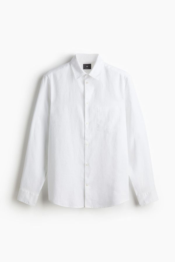 Camisa de lino Regular Fit