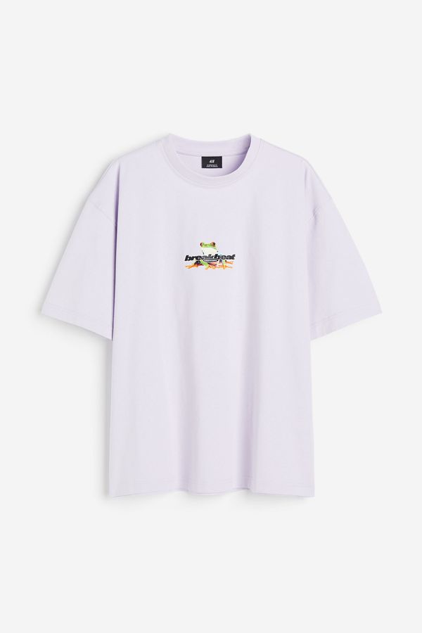 Polera con motivo estampado Oversized Fit