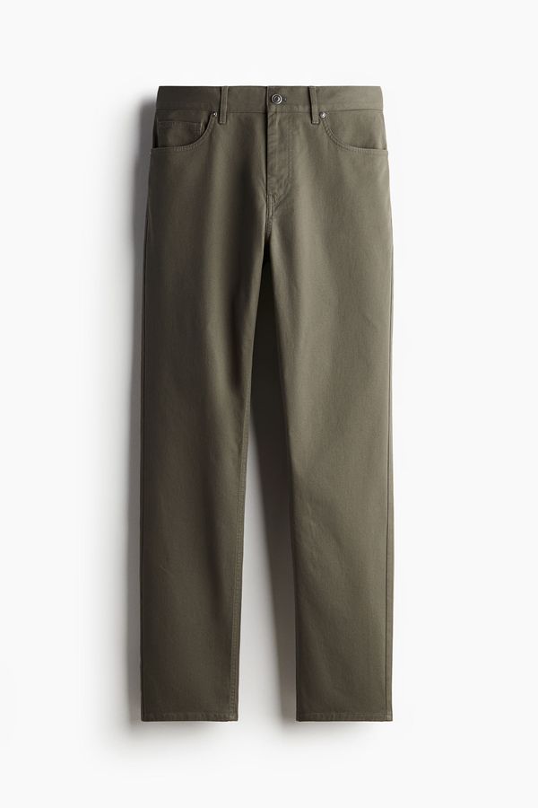 Pantalón en sarga de algodón Slim Fit