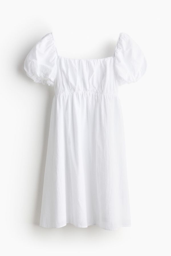 Vestido babydoll con mangas globo