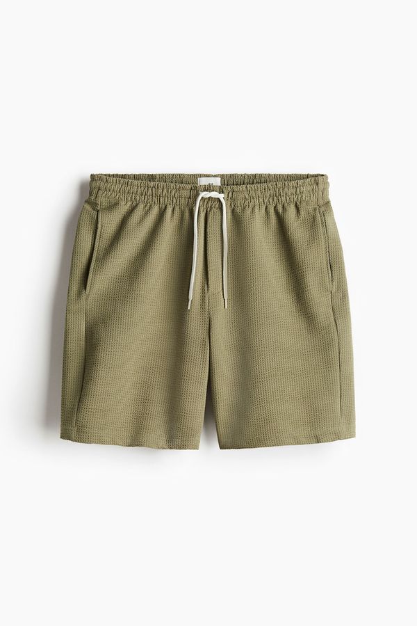 Shorts en tejido waffle Regular Fit