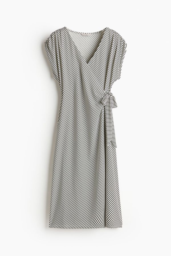 Vestido cruzado de punto