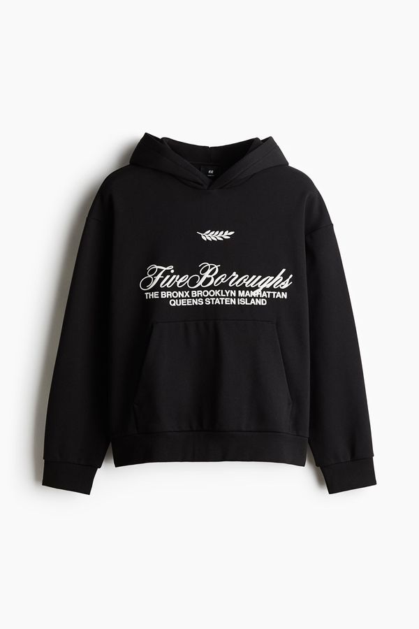 Polerón hoodie estampado Loose Fit