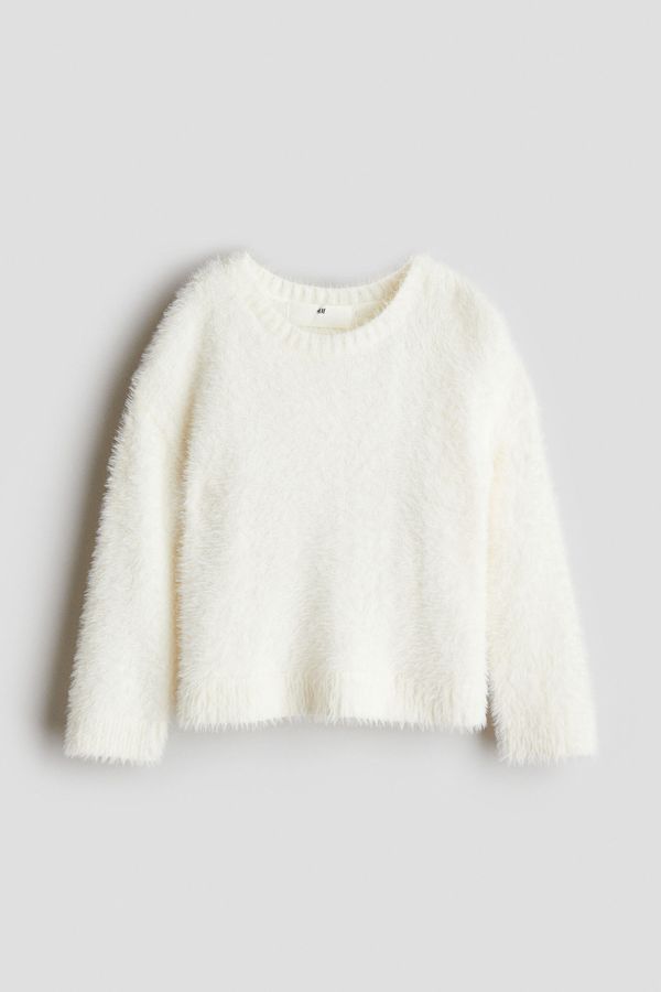 Sweater en punto fino con acabado cepillado