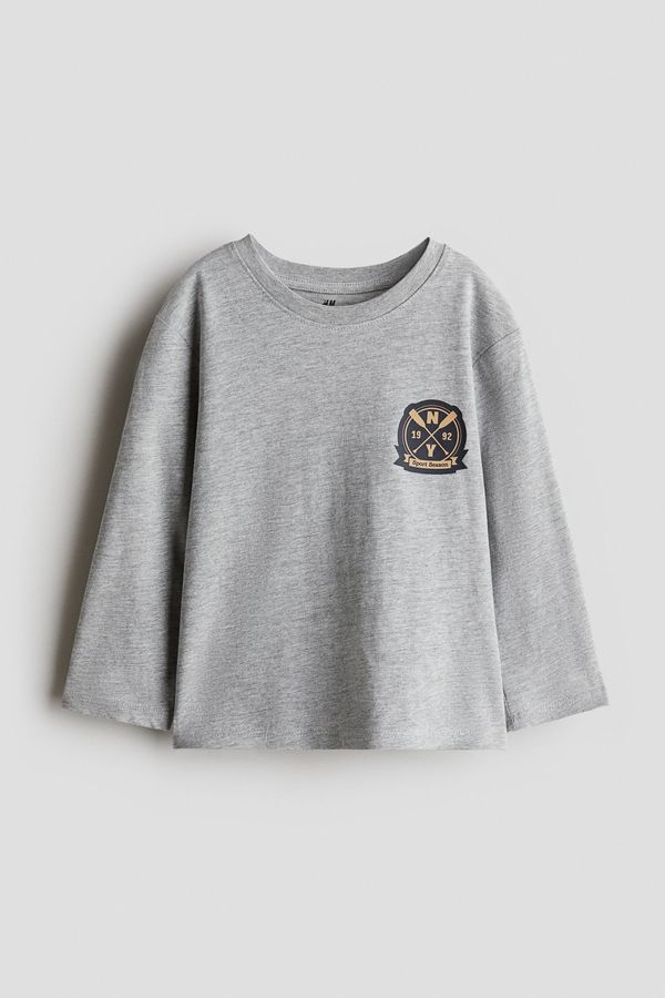 Polera de manga larga en algodón