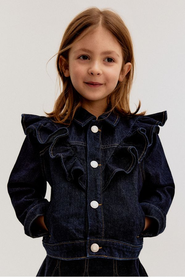 Chaqueta denim con vuelos