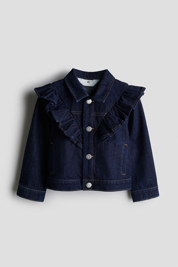 Chaqueta denim con vuelos