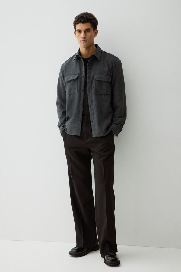 Overshirt de fieltro Regular Fit