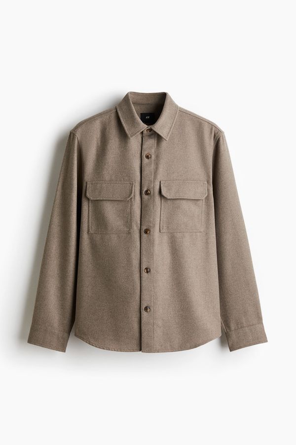 Overshirt de fieltro Regular Fit