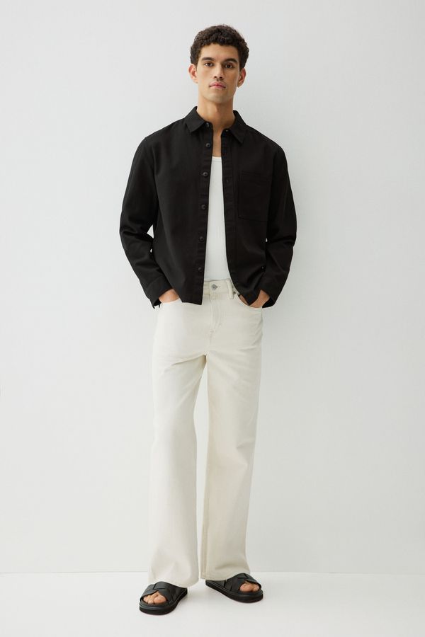 Overshirt en sarga de algodón Regular Fit