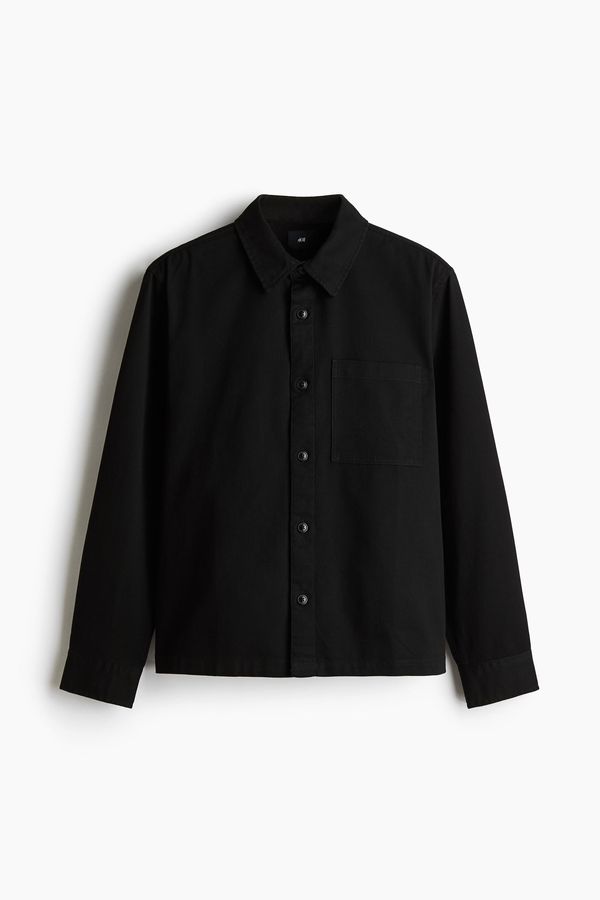 Overshirt en sarga de algodón Regular Fit