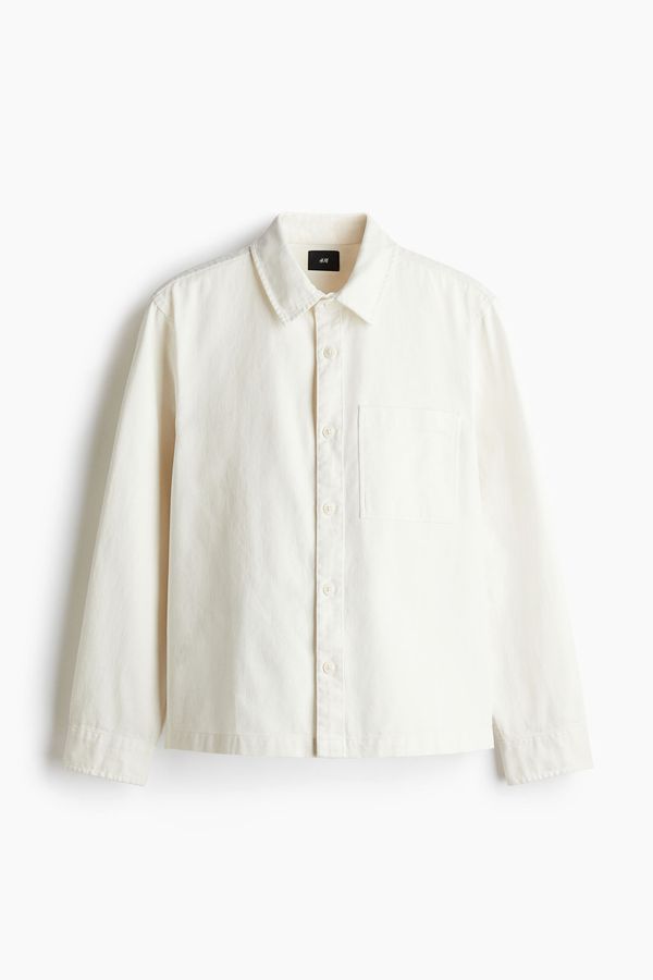 Overshirt en sarga de algodón Regular Fit