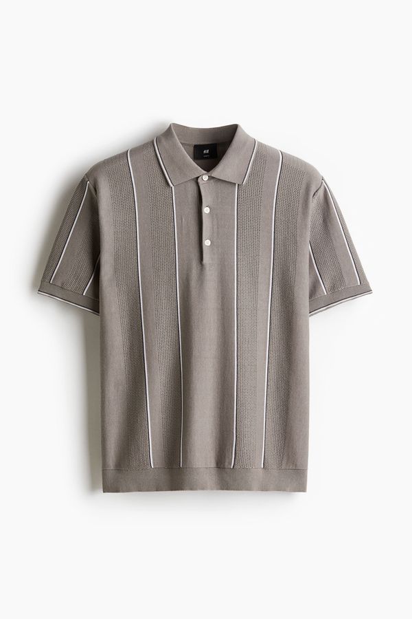 Polera polo en punto pointelle Regular Fit
