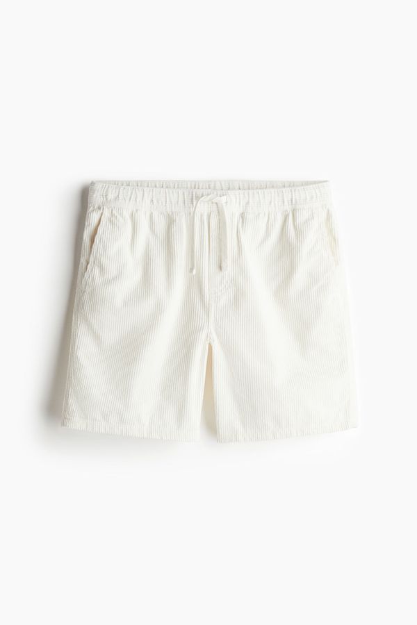 Shorts de cotelé Regular Fit