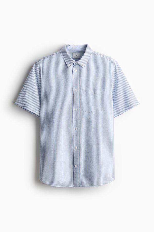 Camisa Oxford de manga corta Regular Fit