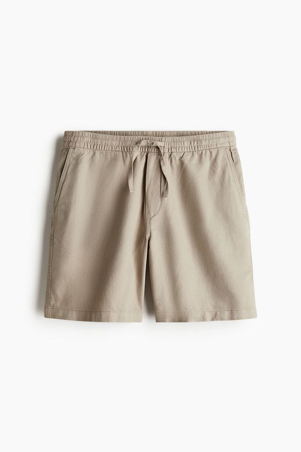 Shorts en mezcla de lino Relaxed Fit
