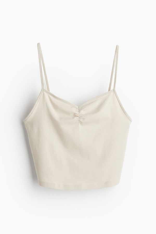 Top cropped de tirantes