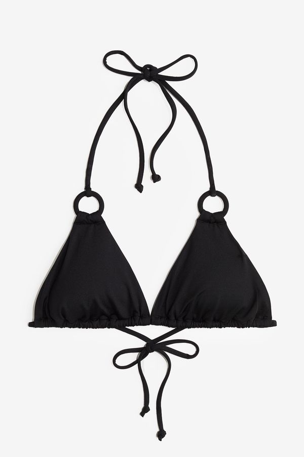 Top de bikini de triángulo con relleno