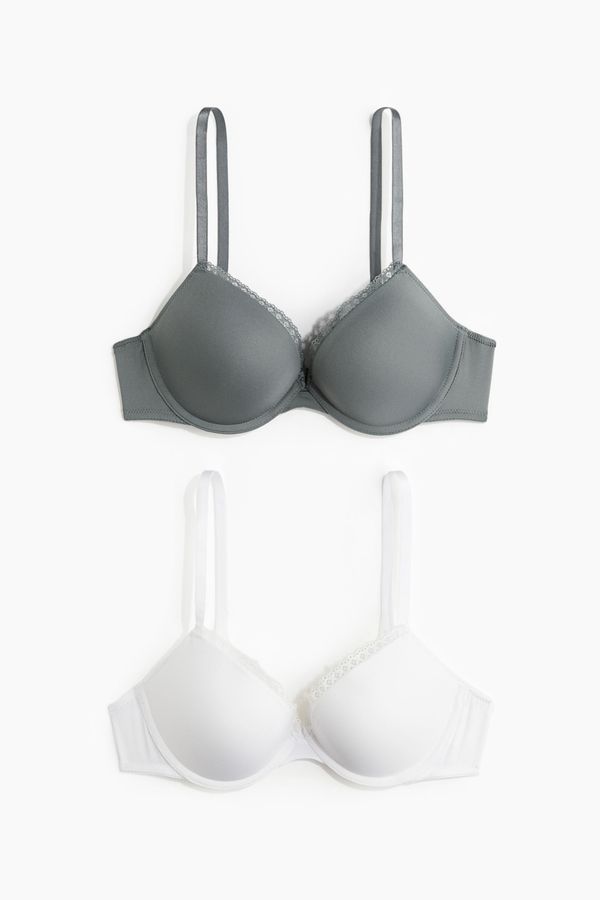 Pack de 2 sostenes push-up de microfibra