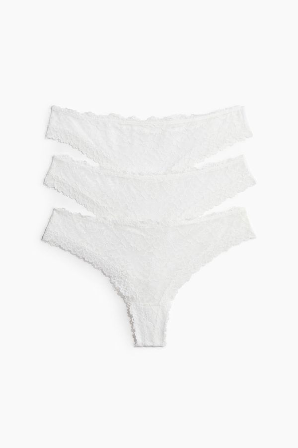 Pack de 3 calzones Brazilian de encaje