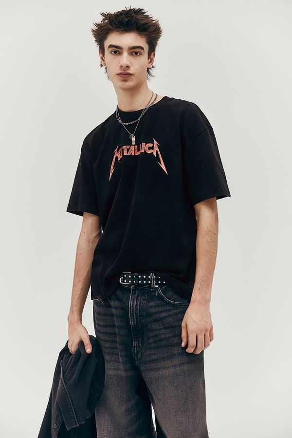 Polera estampada de estilo vintage Loose Fit