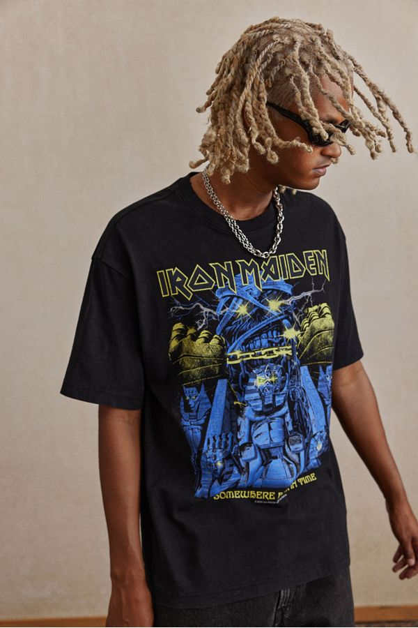 Polera estampada de estilo vintage Loose Fit
