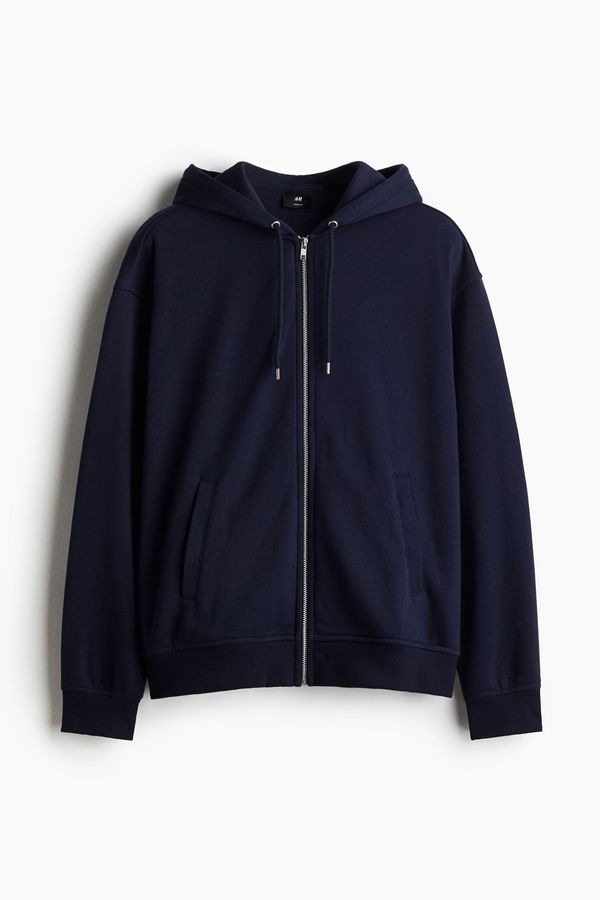 Polerón hoodie con cierre Loose Fit