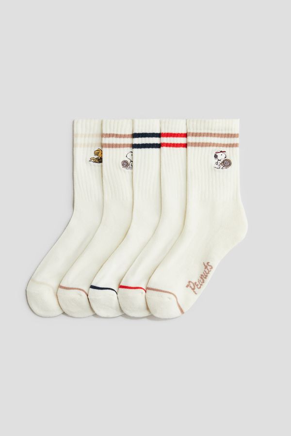 Pack de 5 calcetines con motivo intarsia