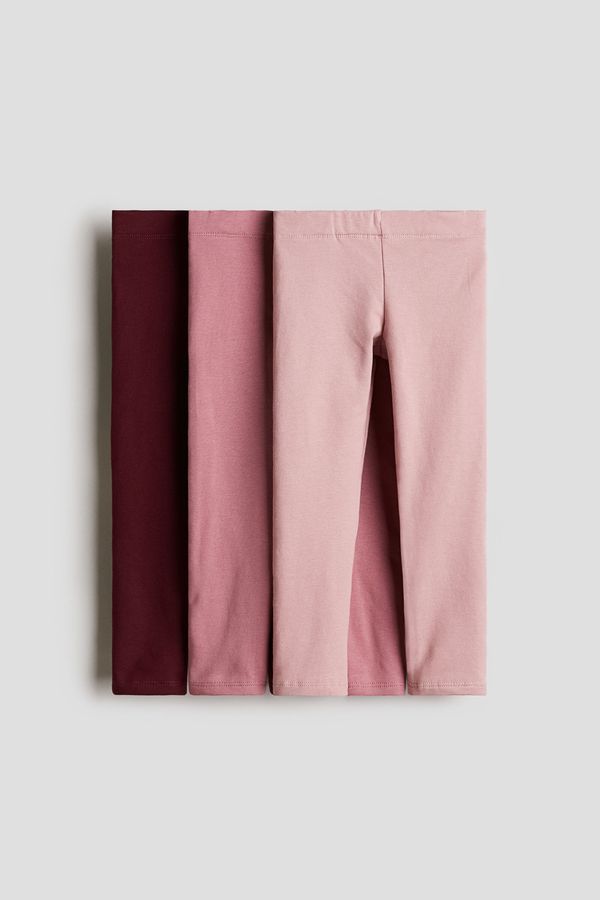 Pack de 3 leggings de punto con interior cepillado