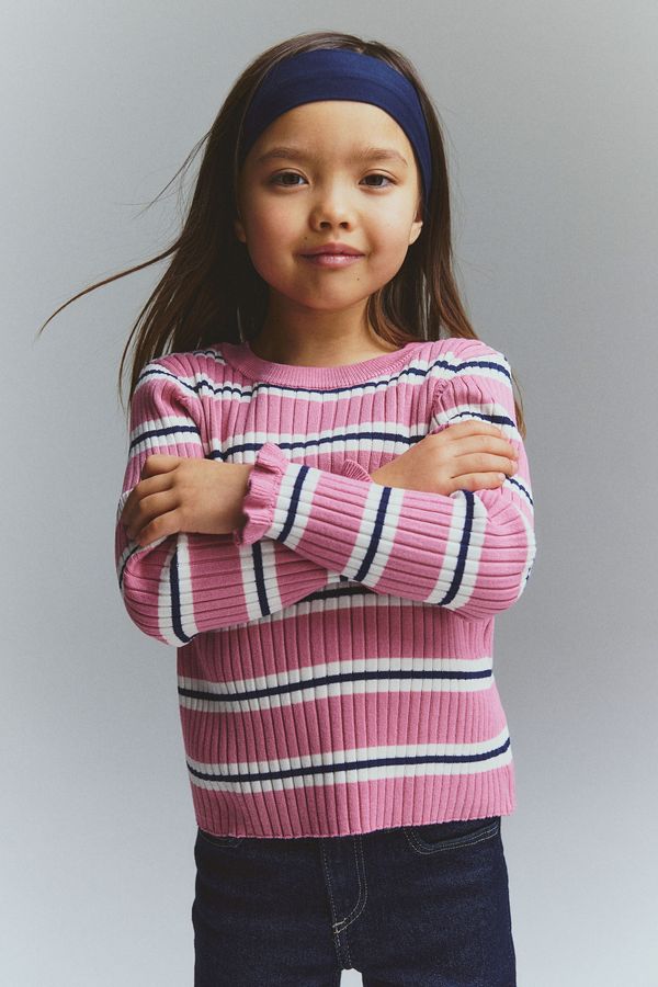 Sweater en punto acanalado