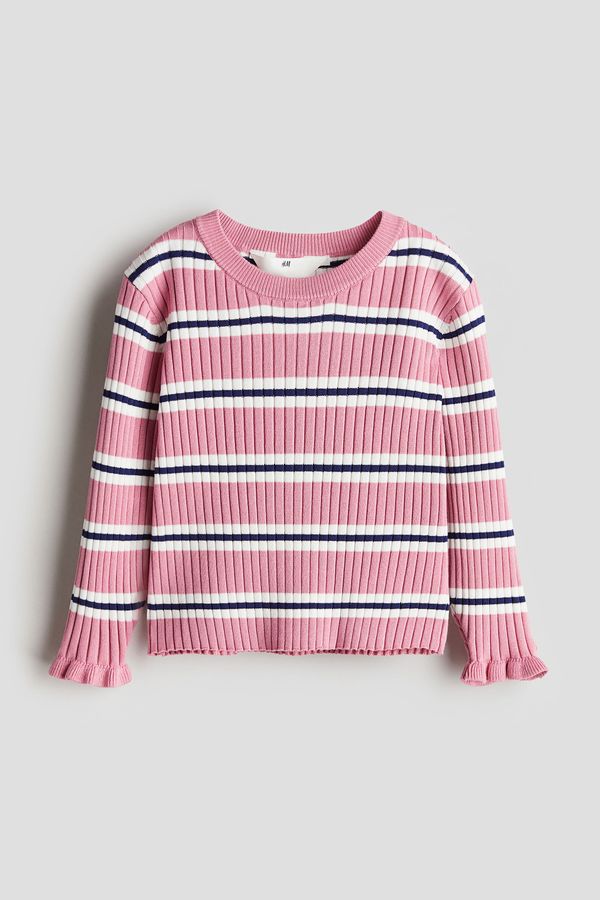 Sweater en punto acanalado
