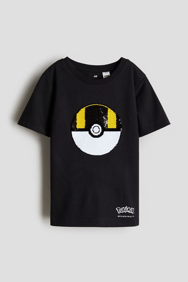 Polera con lentejuelas reversibles