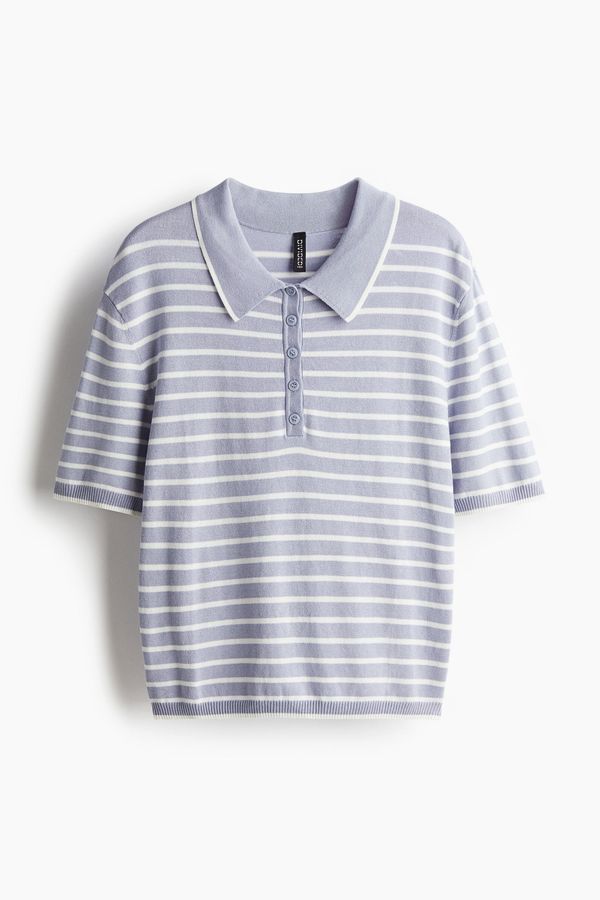 Polera polo de punto fino